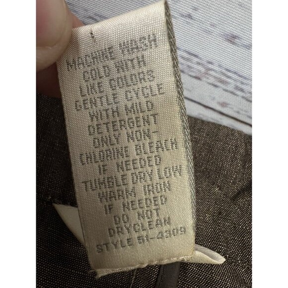 J Jill Women’s Linen Blend Blazer Size L Lagen Boho Stitched Pockets Academia - Picture 12 of 12